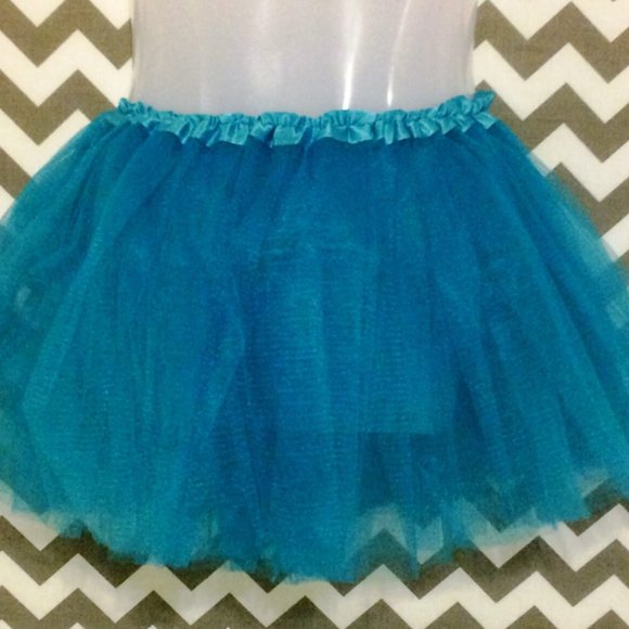 NEW IN PACKAGE * Turquoise Ballet Tutu / Dance Skirt Kids * Frozen Princess Elsa - Picture 3 of 4